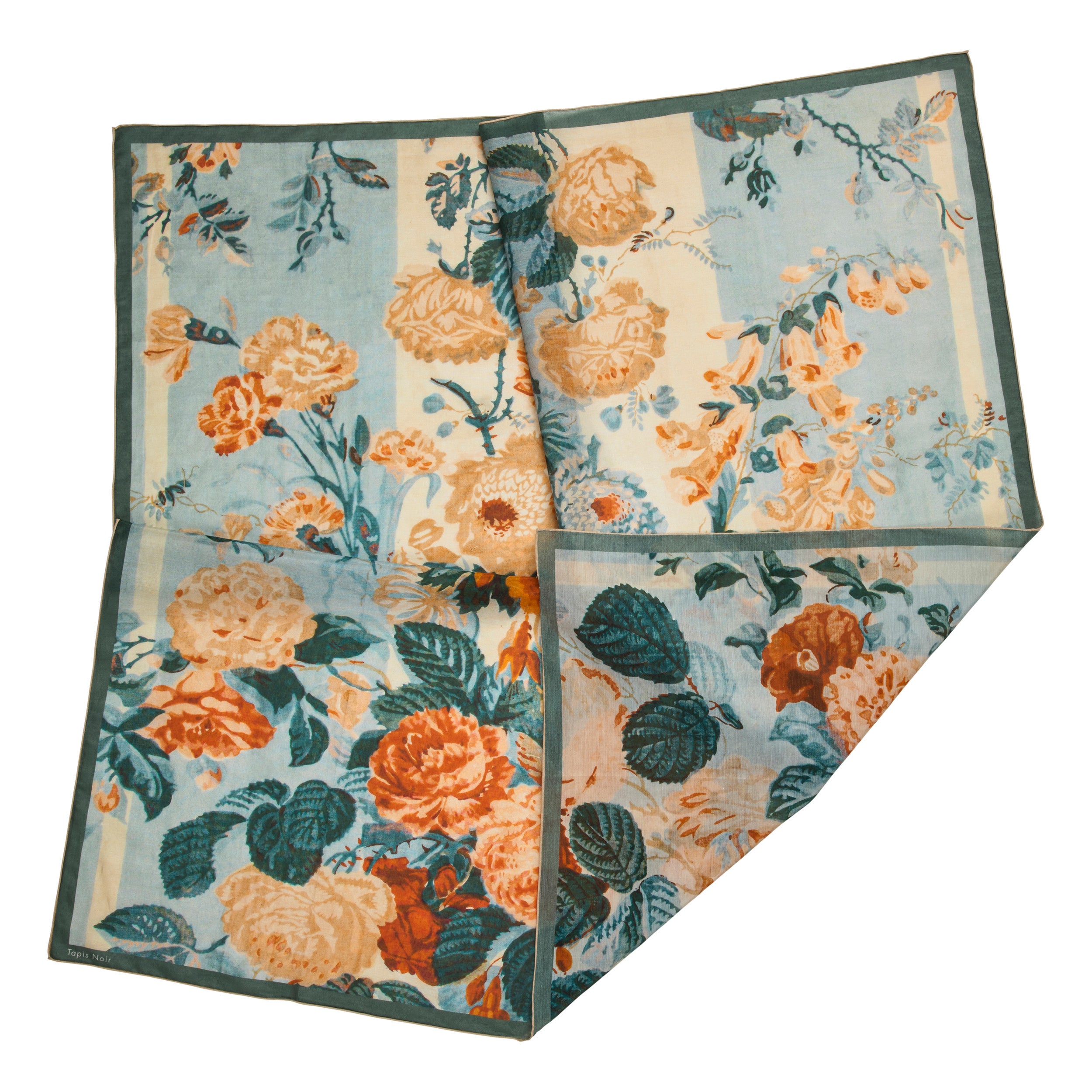 Tapis Noir Let Elaine Tørklæde Light (85x85cm) Mørkeblå