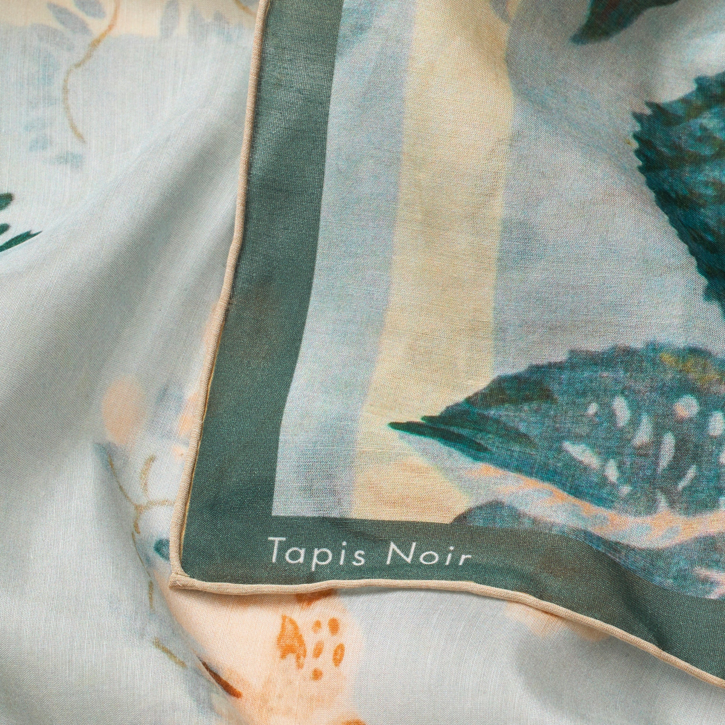 Tapis Noir Let Elaine Tørklæde Light (85x85cm) Mørkeblå