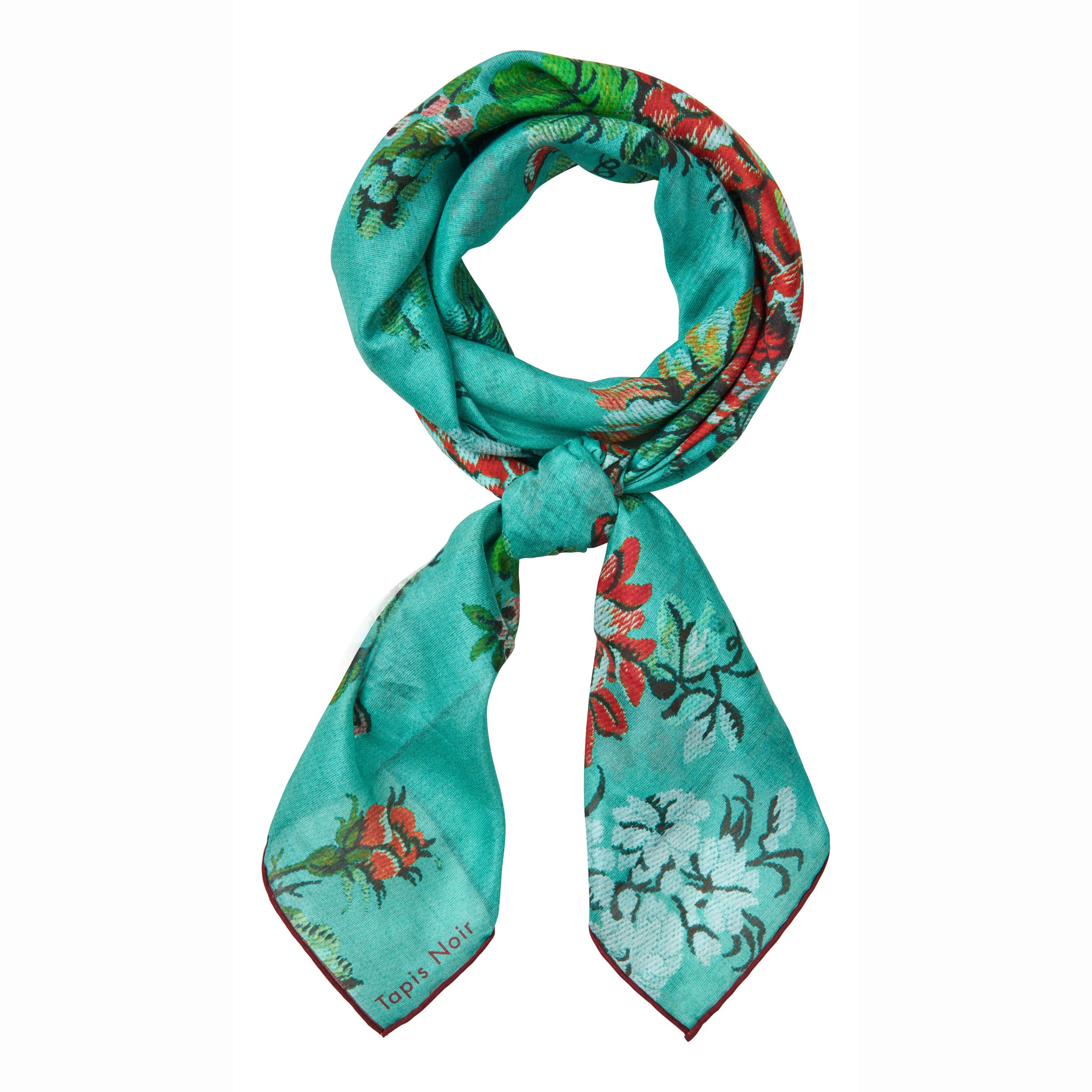 Tapis Noir Let Erica Tørklæde Light (85x85cm) Grøn