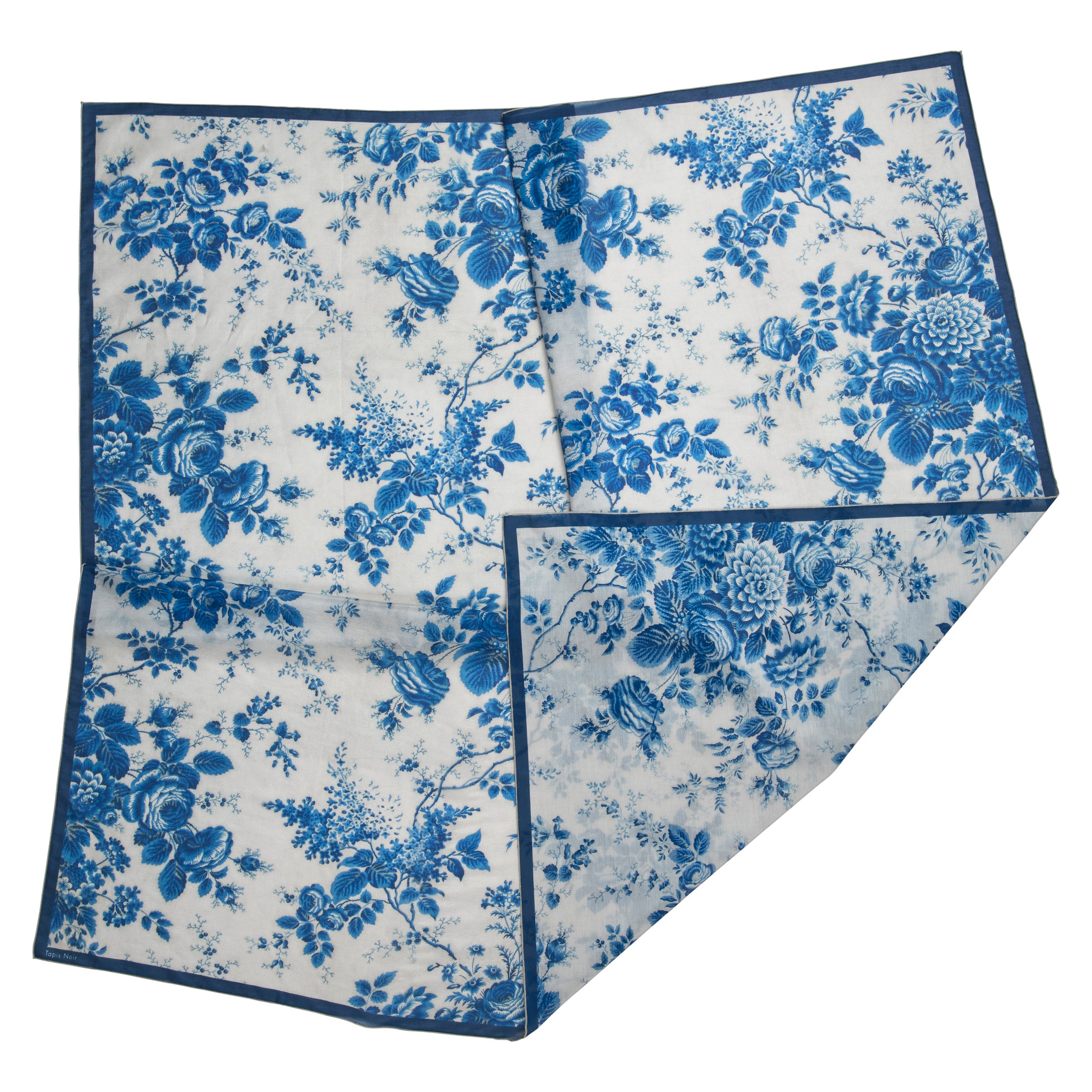 Tapis Noir Stort Let Emilia Tørklæde Light Large (120x120cm) Mørkeblå