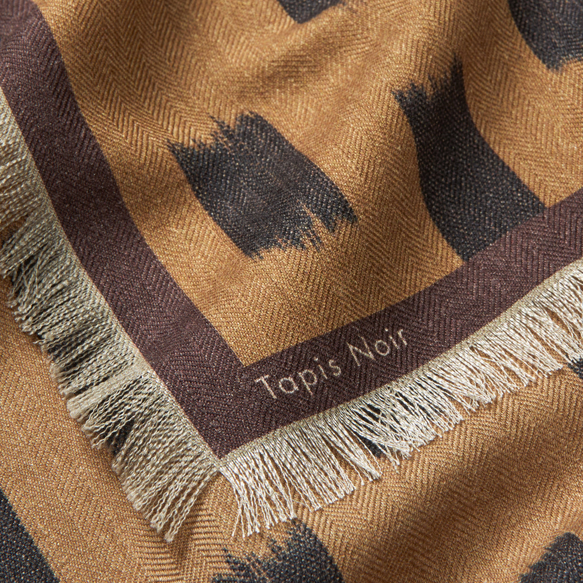 Tapis Noir Uld Lille Gwen Tørklæde Wool Small Beige